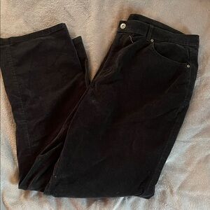 Talbots Black Corduroy Pants
